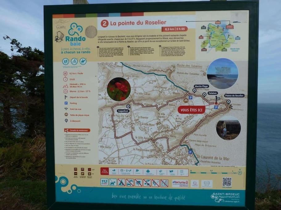 Chaumiere Cotiere: Plage A 500M,A Deux Pas Du Gr34 Plérin Buitenkant foto